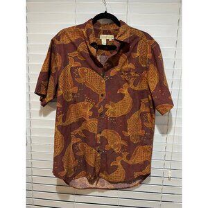 The Territory Ahead Silk Blend Short Sleeve Button Up - Size M‎